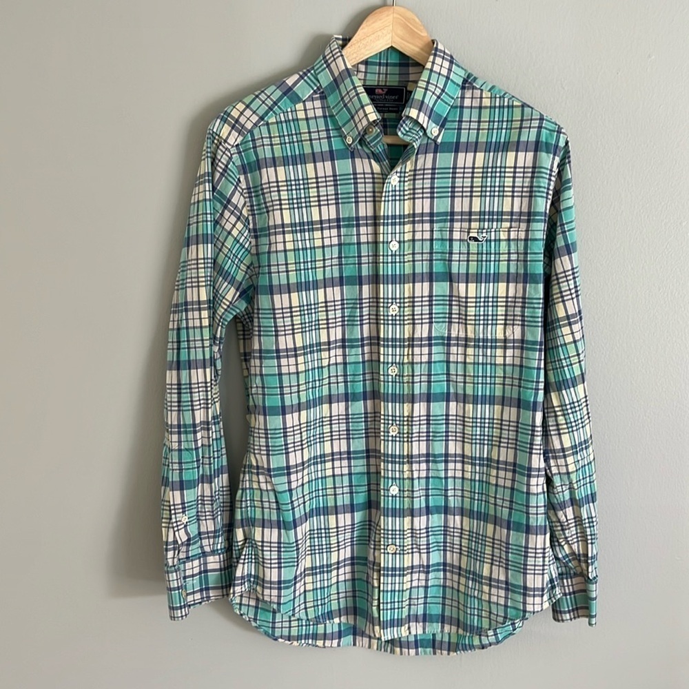 Vineyard Vines Men’s Slim Fit Tucker Shirt Size Small Check print